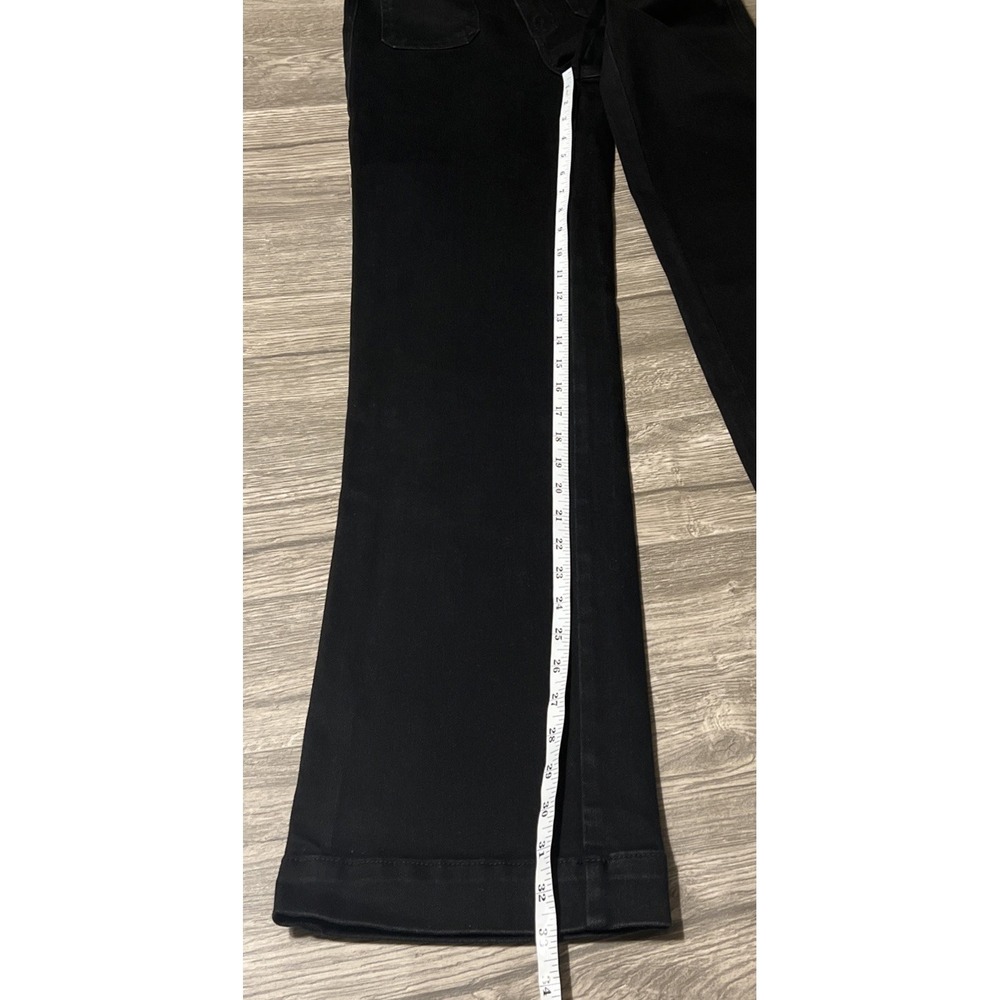 Judy Blue High Waisted Patch Pocket Straight Leg Black Jeans SZ 5/27 (27x33) - Picture 7 of 10